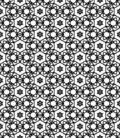 Black and white seamless abstract pattern. Background and backdrop. Grayscale ornamental design. vector