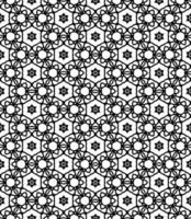 Black and white seamless abstract pattern. Background and backdrop. Grayscale ornamental design. vector