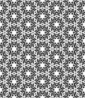 Black and white seamless abstract pattern. Background and backdrop. Grayscale ornamental design. vector