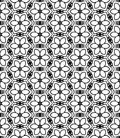 Black and white seamless abstract pattern. Background and backdrop. Grayscale ornamental design. vector