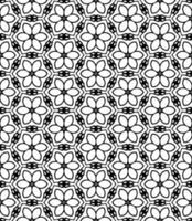 Black and white seamless abstract pattern. Background and backdrop. Grayscale ornamental design. vector