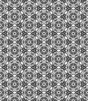 Black and white seamless abstract pattern. Background and backdrop. Grayscale ornamental design. vector