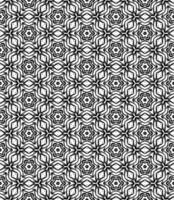 Black and white seamless abstract pattern. Background and backdrop. Grayscale ornamental design. vector