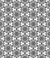 Black and white seamless abstract pattern. Background and backdrop. Grayscale ornamental design. vector