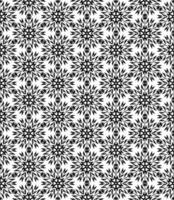 Black and white seamless abstract pattern. Background and backdrop. Grayscale ornamental design. vector