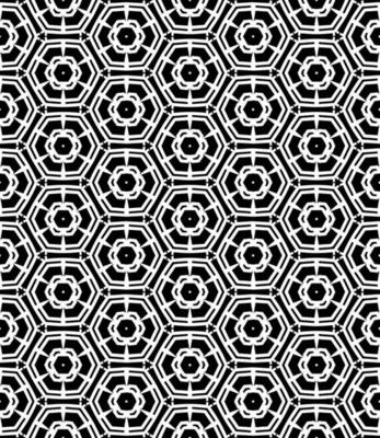 Black and white seamless abstract pattern. Background and backdrop. Grayscale ornamental design.