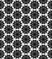 patrón abstracto sin costuras en blanco y negro. fondo y telón de fondo. diseño ornamental en escala de grises. vector