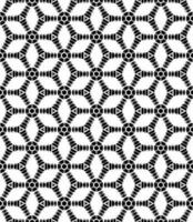 Black and white seamless abstract pattern. Background and backdrop. Grayscale ornamental design. vector