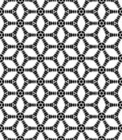 Black and white seamless abstract pattern. Background and backdrop. Grayscale ornamental design. vector