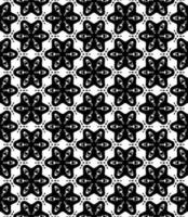 Black and white seamless abstract pattern. Background and backdrop. Grayscale ornamental design. vector