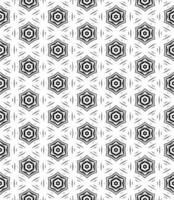 Black and white seamless abstract pattern. Background and backdrop. Grayscale ornamental design. vector