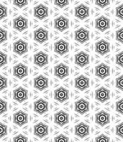 patrón abstracto sin costuras en blanco y negro. fondo y telón de fondo. diseño ornamental en escala de grises. vector