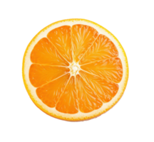 rodaja de naranja aislado png