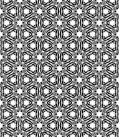 Black and white seamless abstract pattern. Background and backdrop. Grayscale ornamental design. vector