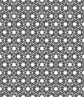 Black and white seamless abstract pattern. Background and backdrop. Grayscale ornamental design. vector