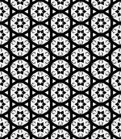 Black and white seamless abstract pattern. Background and backdrop. Grayscale ornamental design. vector