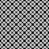 Black and white seamless abstract pattern. Background and backdrop. Grayscale ornamental design. vector