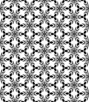 Black and white seamless abstract pattern. Background and backdrop. Grayscale ornamental design. vector