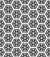 Black and white seamless abstract pattern. Background and backdrop. Grayscale ornamental design. vector