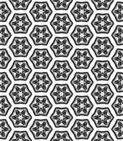 Black and white seamless abstract pattern. Background and backdrop. Grayscale ornamental design. vector