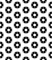 Black and white seamless abstract pattern. Background and backdrop. Grayscale ornamental design. vector