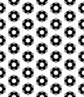 Black and white seamless abstract pattern. Background and backdrop. Grayscale ornamental design. vector