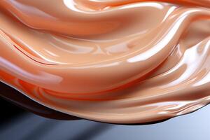 Foundation liquid elements splash. Fluid cosmetic cream or cosmetic make-up creamy product concept by photo