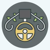 Icon Medal. related to Racing symbol. color mate style. simple design editable. simple illustration vector