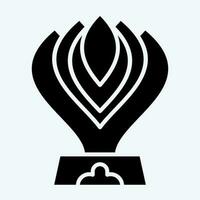 Icon Trophy. related to Racing symbol. glyph style. simple design editable. simple illustration vector