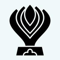 Icon Trophy. related to Racing symbol. glyph style. simple design editable. simple illustration vector