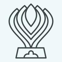 Icon Trophy. related to Racing symbol. line style. simple design editable. simple illustration vector