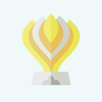 Icon Trophy. related to Racing symbol. flat style. simple design editable. simple illustration vector