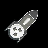 Icon Nuclear Label. related to Nuclear symbol. glossy style. simple design editable. simple illustration vector