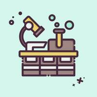 Icon Laboratory. related to Nuclear symbol. MBE style. simple design editable. simple illustration vector