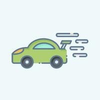 Icon Race Car. related to Racing symbol. doodle style. simple design editable. simple illustration vector