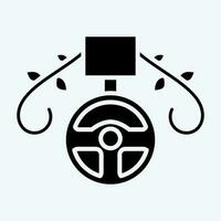 Icon Medal. related to Racing symbol. glyph style. simple design editable. simple illustration vector
