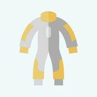 Icon Race Suit. related to Racing symbol. flat style. simple design editable. simple illustration vector