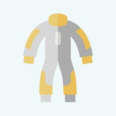 Icon Race Suit. related to Racing symbol. flat style. simple design editable. simple illustration