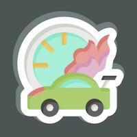 Sticker Racing Speed. related to Racing symbol. simple design editable. simple illustration vector