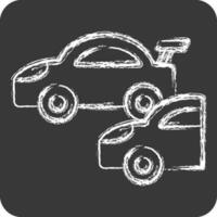 Icon Race. related to Racing symbol. chalk Style. simple design editable. simple illustration vector