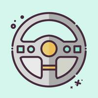 Icon Steering Wheel. related to Racing symbol. MBE style. simple design editable. simple illustration vector