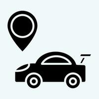 Icon Navigation. related to Racing symbol. glyph style. simple design editable. simple illustration vector
