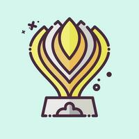 Icon Trophy. related to Racing symbol. MBE style. simple design editable. simple illustration vector