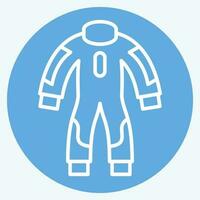 Icon Race Suit. related to Racing symbol. blue eyes style. simple design editable. simple illustration vector