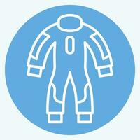 Icon Race Suit. related to Racing symbol. blue eyes style. simple design editable. simple illustration vector