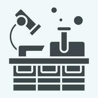 Icon Laboratory. related to Nuclear symbol. glyph style. simple design editable. simple illustration vector