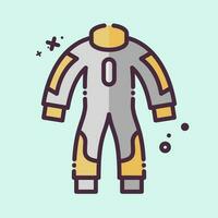 Icon Race Suit. related to Racing symbol. MBE style. simple design editable. simple illustration vector