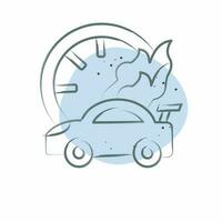 Icon Racing Speed. related to Racing symbol. Color Spot Style. simple design editable. simple illustration vector