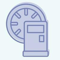 Icon Gas Tank. related to Racing symbol. two tone style. simple design editable. simple illustration vector