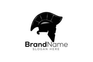 Professional Spartan Helmet Warrior logo design vector template